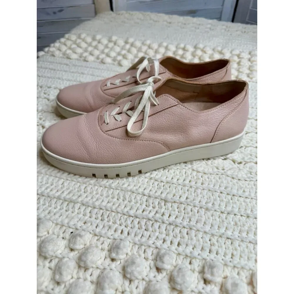 VIONIC Women's 9.5 Callie Lace Up Sneaker Comfort Walking Shoes Cameo Rose Pink
